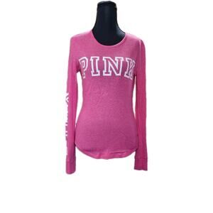 Pink Victoria Secret Womens XS Preppy Long Sleeve Shirt